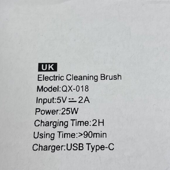 Multifunctional Electric Cleaning Brush White Cordless Fast Charge 8 Brush NEW - Picture 7 of 7